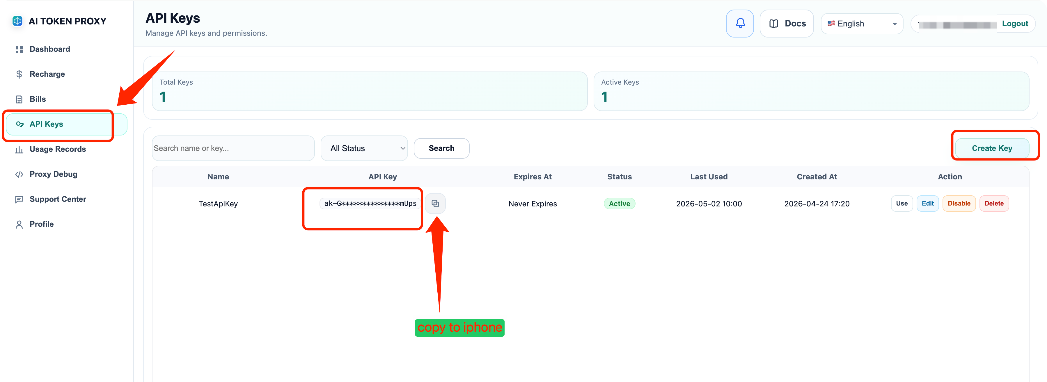 OpenChat API key and base URL configuration
